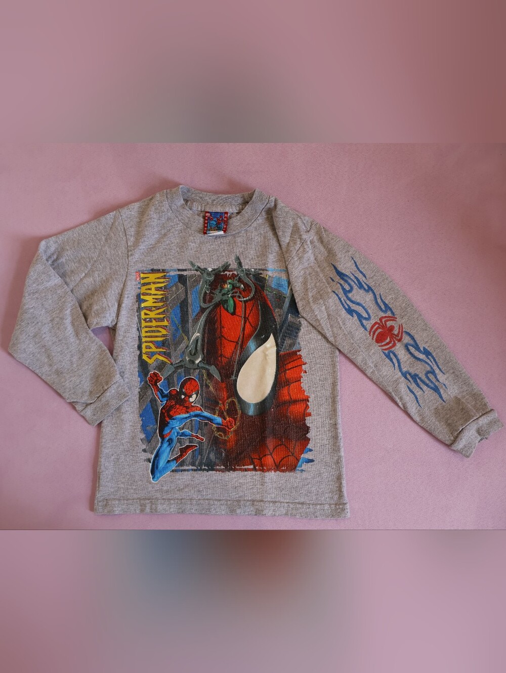 2004 Extreme Concepts Marvel Spiderman Doc Oct Youth XS Graphic Long Sleeve
